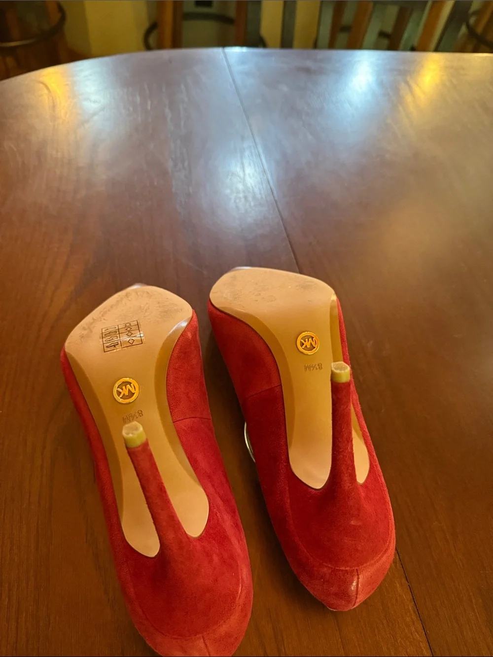 Michael Kors - Classic Red Suede Pointed-Toe Stiletto Pumps